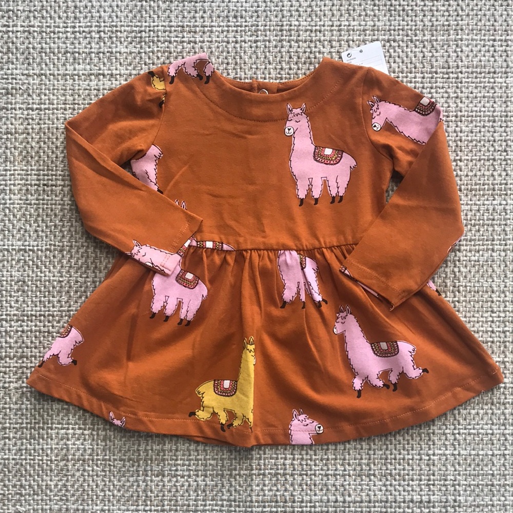 Llama Dress (size 9-12m)
